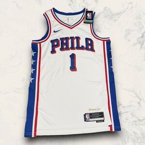 Nike Swingman White Philadelphia 76ers Dri Fit Harden Jersey Men’s Size Medium